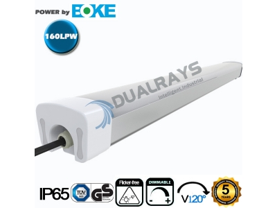 Dualrays D5 Series 5ft/50W LED Tri-proof Light 160LPW Efficiency , 5 years guarantee